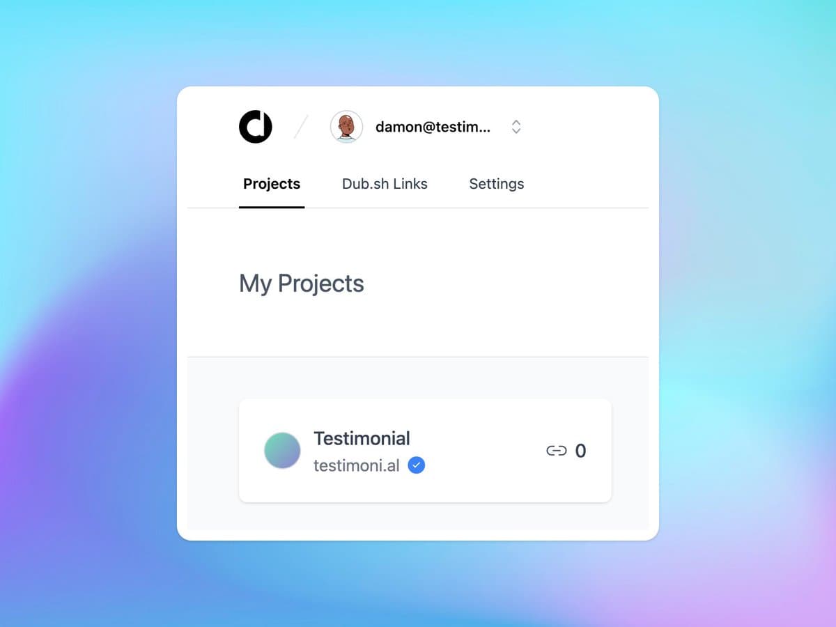 Finally found a use case for the domain testimoni .al. It's perfect for doing link shortening ✌️

Great work @steventey! Love @dubdotsh ❤️ 
