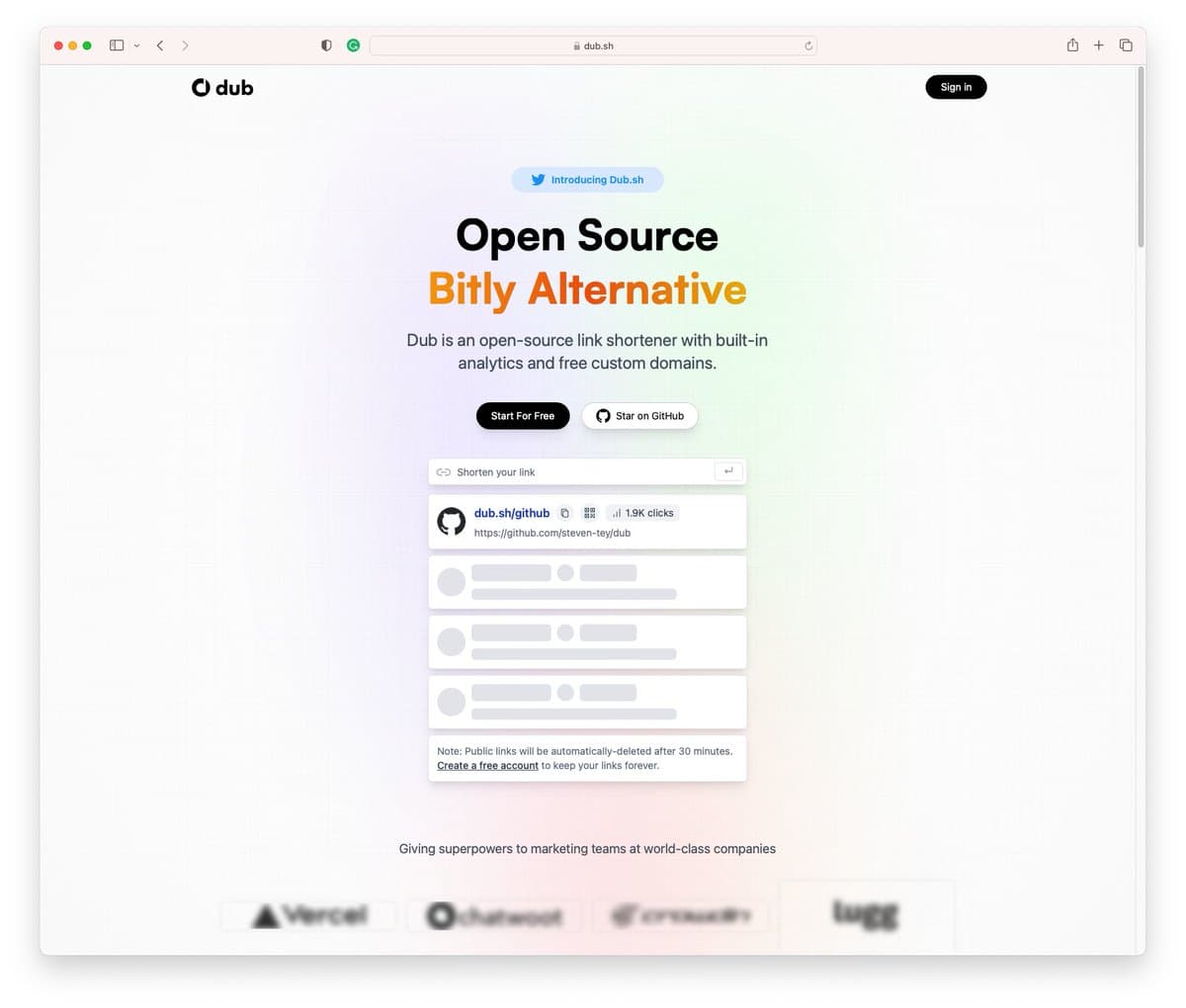Website of the Day: Dub - an open-source (Bitly Alternative) link shortener with built-in analytics and free custom domains.
https://fkpost.com/dub
#websiteoftheday @steventey @dubdotsh 